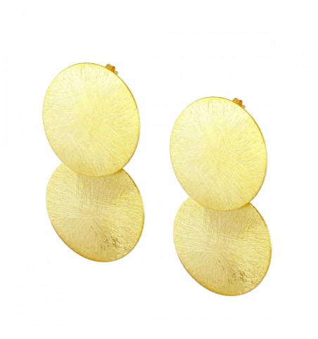 EARRING DOUBLE PLAY GOLD | Bymarta.es