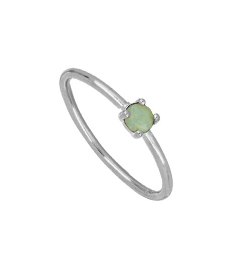 ANILLO GANTE OPALO SILVER | Bymarta.es
