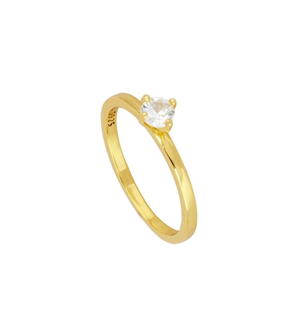 RING SOLITARY GOLD | Bymarta.es