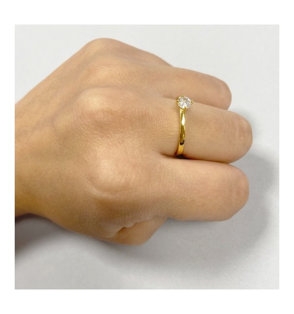 RING SOLITARY GOLD | Bymarta.es