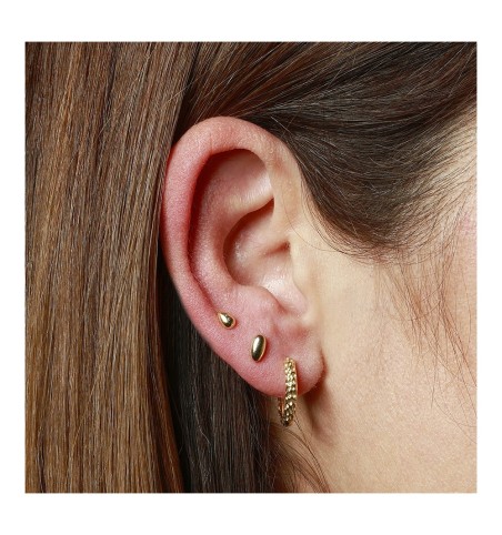 EARRING DERIS PIERCING GOLD | Bymarta.es