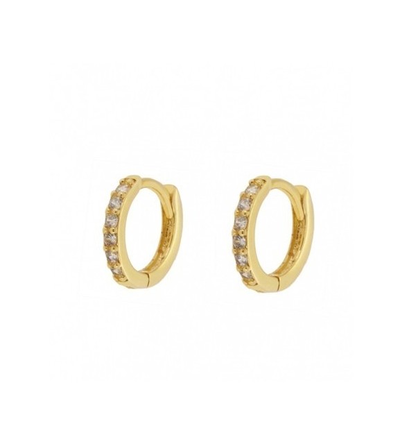 EARRING BLANCA GOLD | Bymarta.es