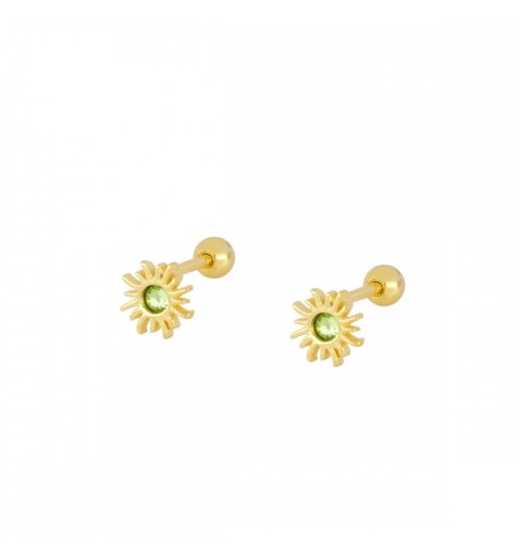 EARRING LUZ PIERCING GOLD | Bymarta.es