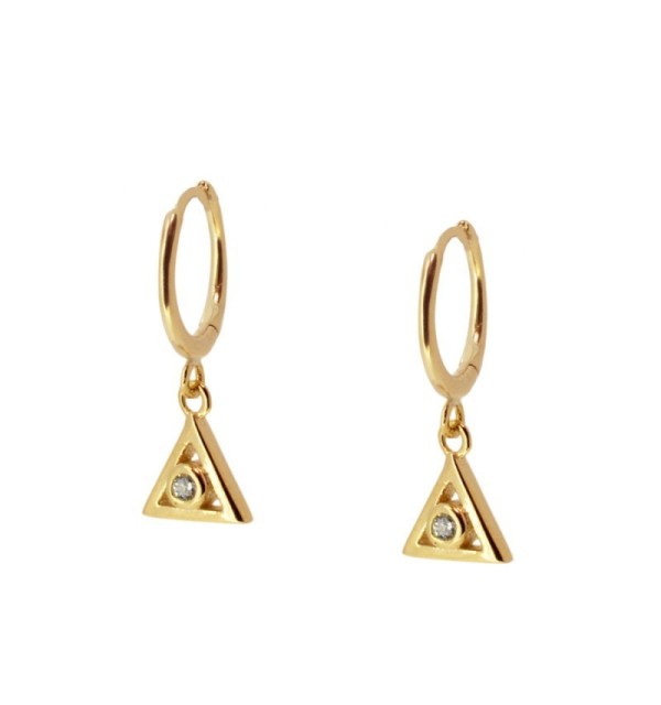 EARRING CHELSEA HOOPS GOLD | Bymarta.es