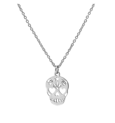 COLLAR SKULL SILVER | Bymarta.es