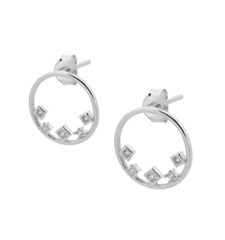PENDIENTES SELENE SILVER | Bymarta.es