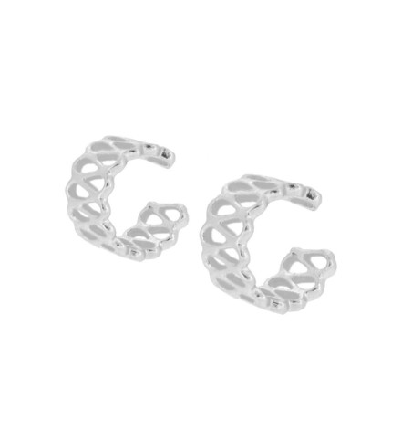 EARRING EAR CUFF ODA SILVER | Bymarta.es