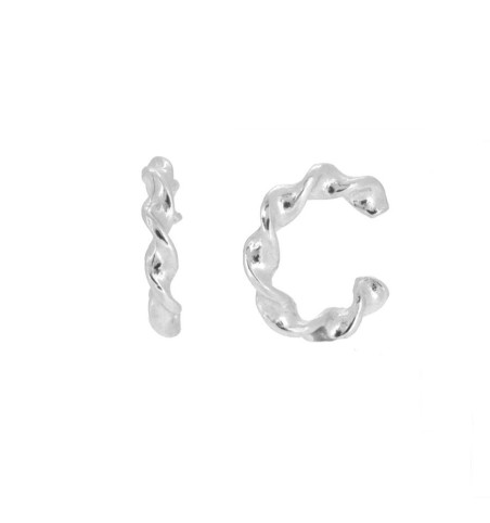 PENDIENTES EAR CUFF RIZO SILVER | Bymarta.es