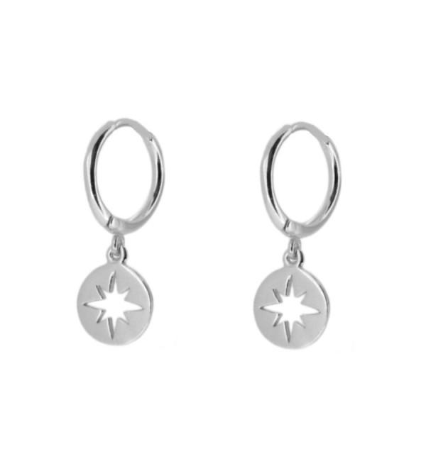 EARRING CALYPSO HOOPS SILVER | Bymarta.es