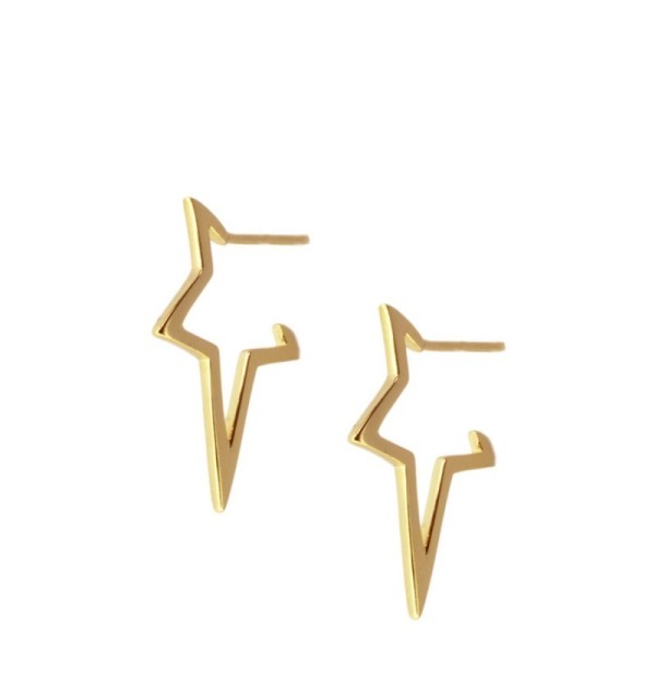 EARRING SUPERSTAR GOLD | Bymarta.es