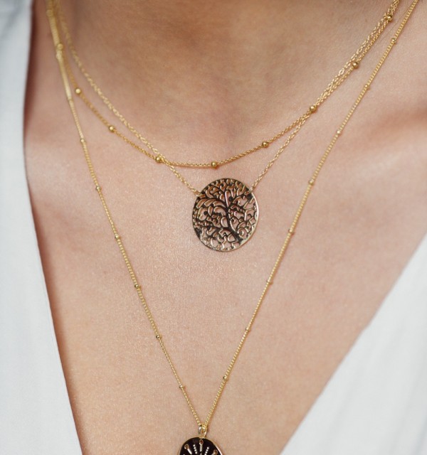 NECKLACE VIDA GOLD | Bymarta.es