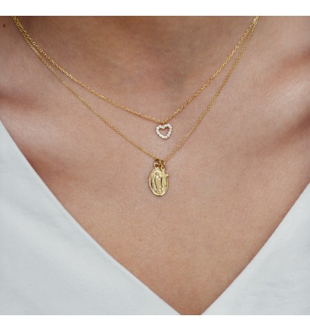 COLLAR GUADALUPE GOLD | Bymarta.es