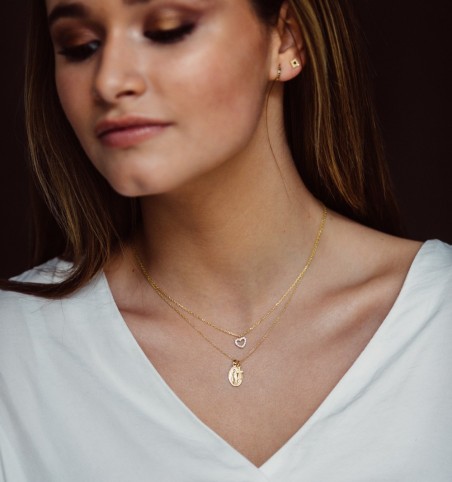 COLLAR GUADALUPE GOLD | Bymarta.es