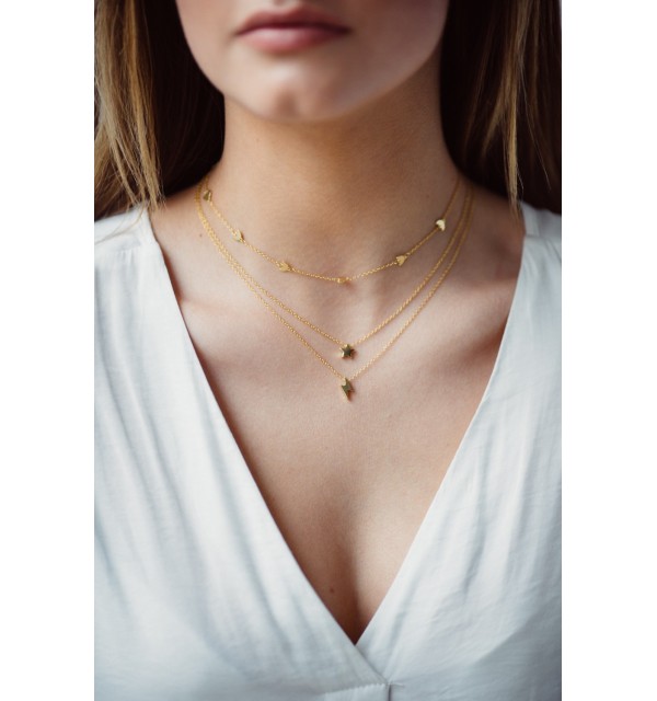 NECKLACE SPACE SILVER | Bymarta.es