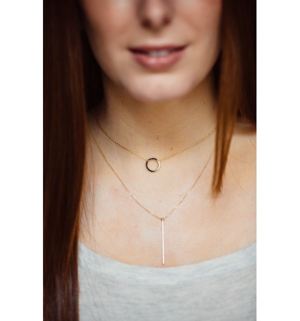 COLLAR  ROUND GOLD | Bymarta.es