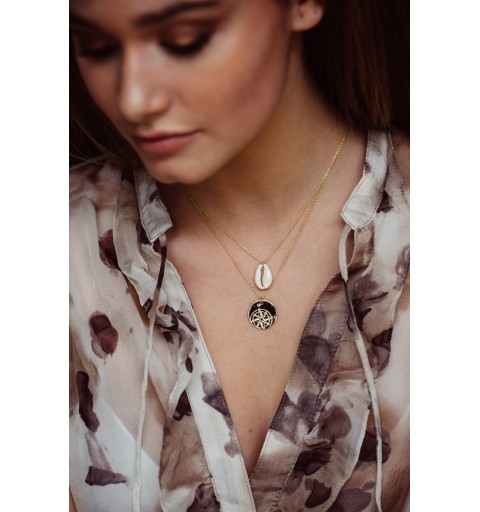 NECKLACE COWRY SILVER | Bymarta.es 2