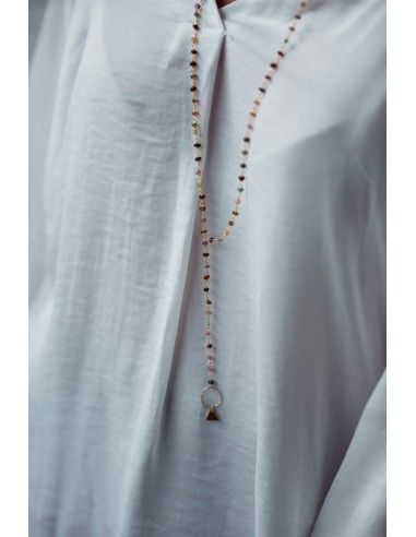 COLLAR ROSARIO LARGO SILVER | Bymarta.es