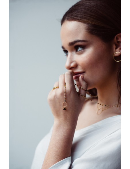 NECKLACE ROSARY LONG SILVER | Bymarta.es