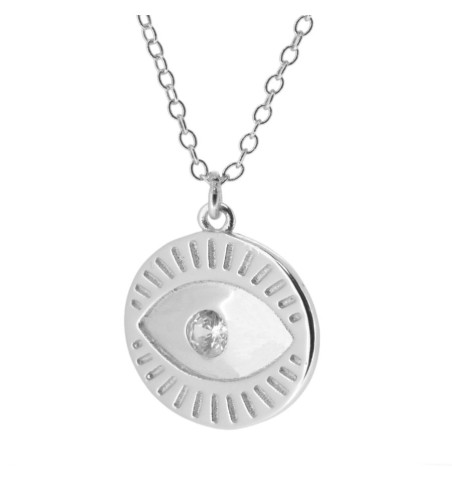 NECKLACE NAZAR SILVER | Bymarta.es