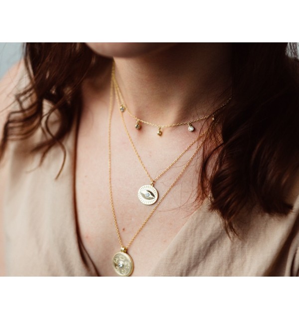 COLLAR OJO NAZAR SILVER | Bymarta.es