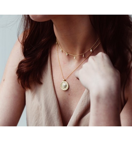 NECKLACE LUNARIO SILVER | Bymarta.es