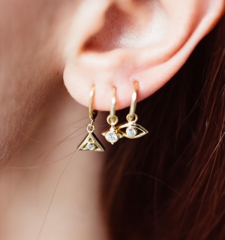 EARRING MESSALINA HOOPS GOLD | Bymarta.es