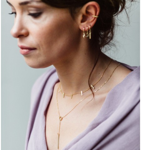 PENDIENTES ARO RAYO SILVER | Bymarta.es