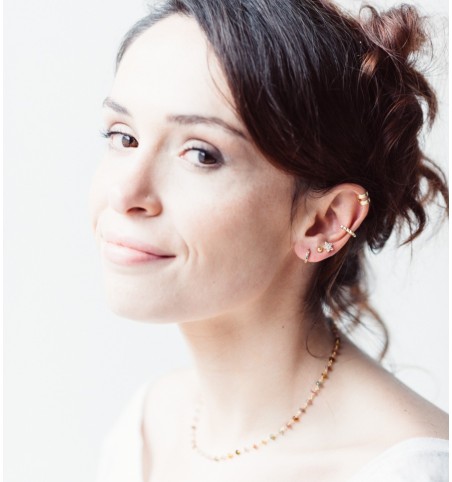EARRING RAINBOW GOLD | Bymarta.es
