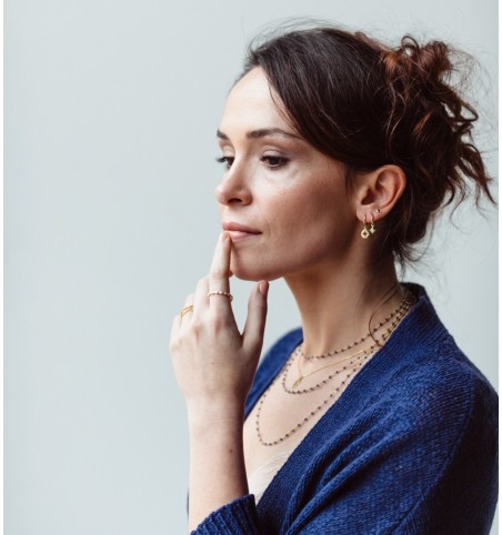 EARRING MESSALINA HOOPS GOLD | Bymarta.es