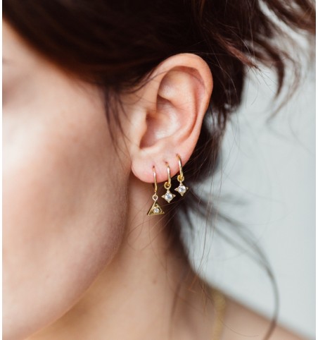 PENDIENTES ARO CHELSEA SILVER | Bymarta.es