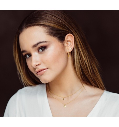 PENDIENTES ARO CON CACTUS SILVER | Bymarta.es