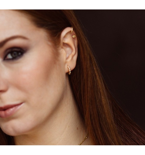 EARRING FLOWER MINIS GOLD | Bymarta.es