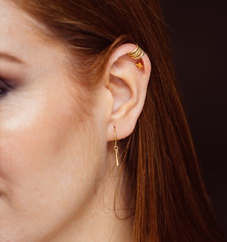 EAR CUFF QUARTETT GOLD | Bymarta.es
