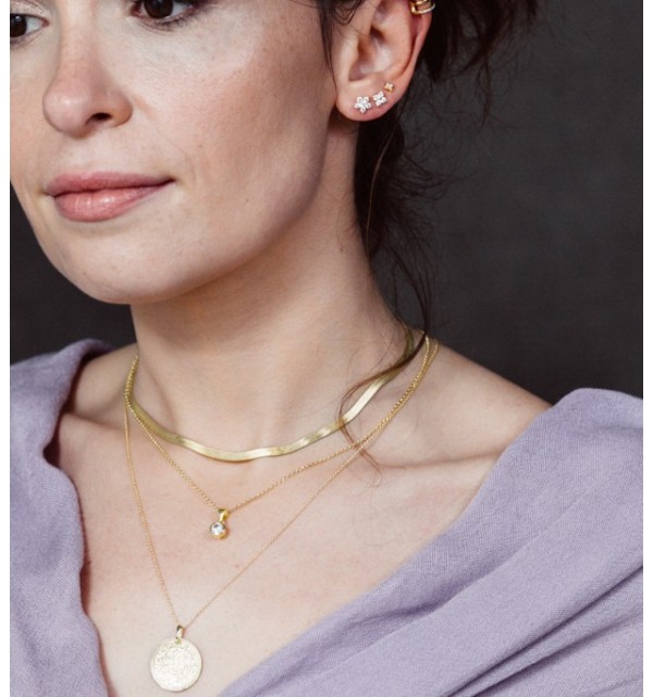 COLLAR CHOCKER PLANO GOLD | Bymarta.es