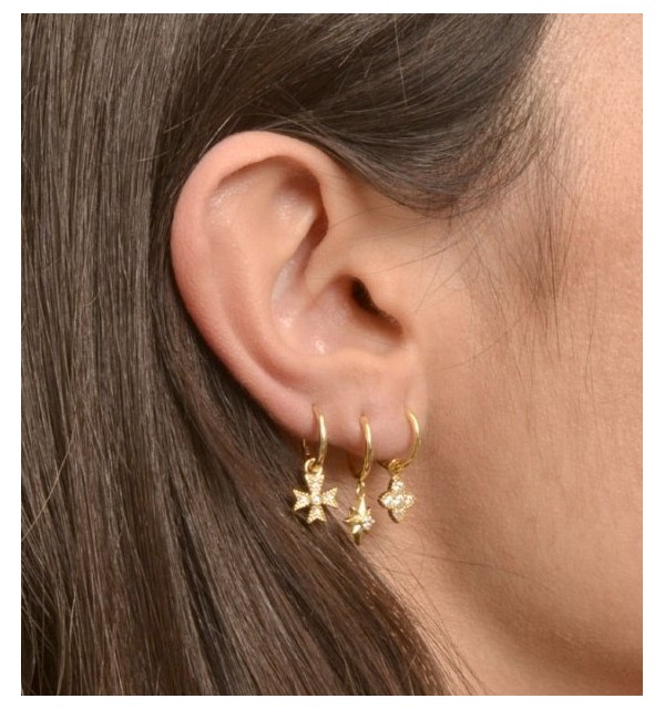 EARRING MALTA HOOPS GOLD | Bymarta.es