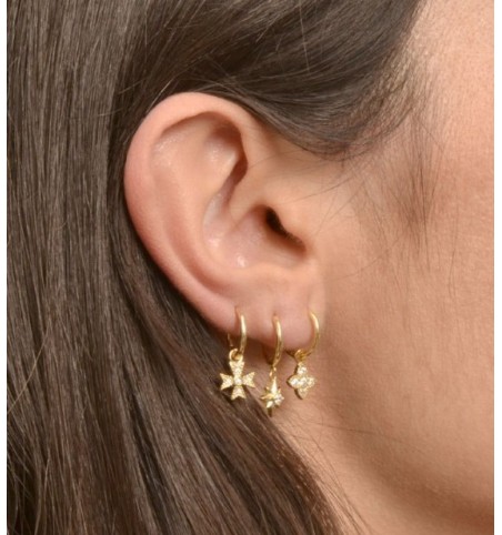 EARRING MALTA HOOPS GOLD | Bymarta.es