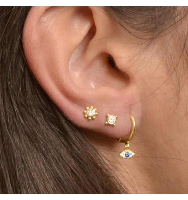 EARRING COAST LIGHT GOLD | Bymarta.es