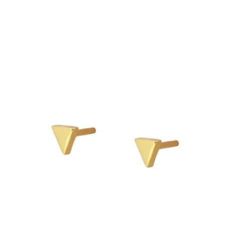 PENDIENTES MINIS TRIANGULO DEMI GOLD | Bymarta.es