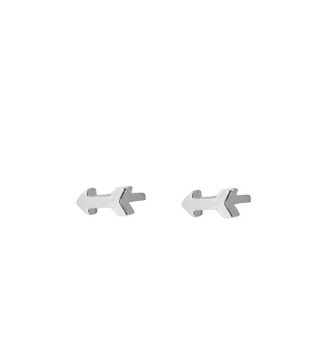 PENDIENTES ARROW MINIS SILVER | Bymarta.es