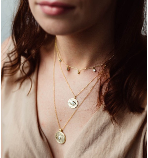 NECKLACE NAZAR GOLD | Bymarta.es