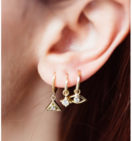 PENDIENTES ARO CHELSEA GOLD | Bymarta.es