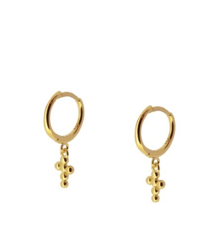 EARRING MARIA HOOPS GOLD | Bymarta.es