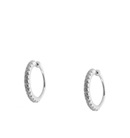 EAR CUFF VENUS WHITE SILVER | Bymarta.es