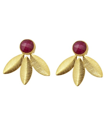 EARRING NENÚFAR GOLD | Bymarta.es