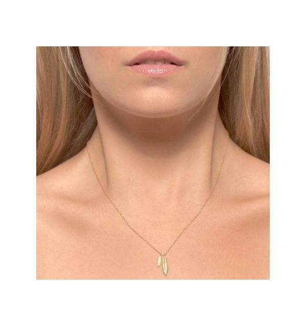 CO332 - Gargantilla plata 925 y Plata 925 bañada en oro