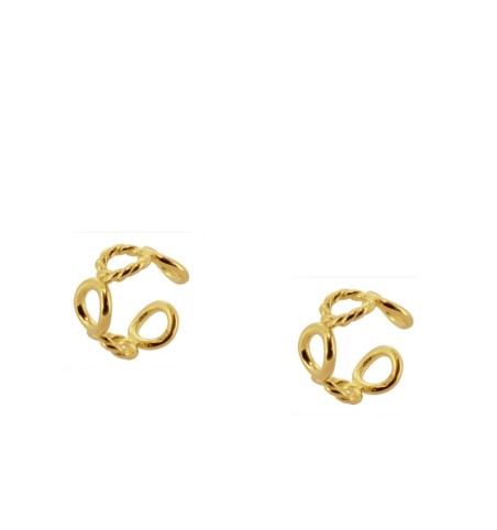 PENDIENTES EAR CUFF SANDY GOLD | Bymarta.es