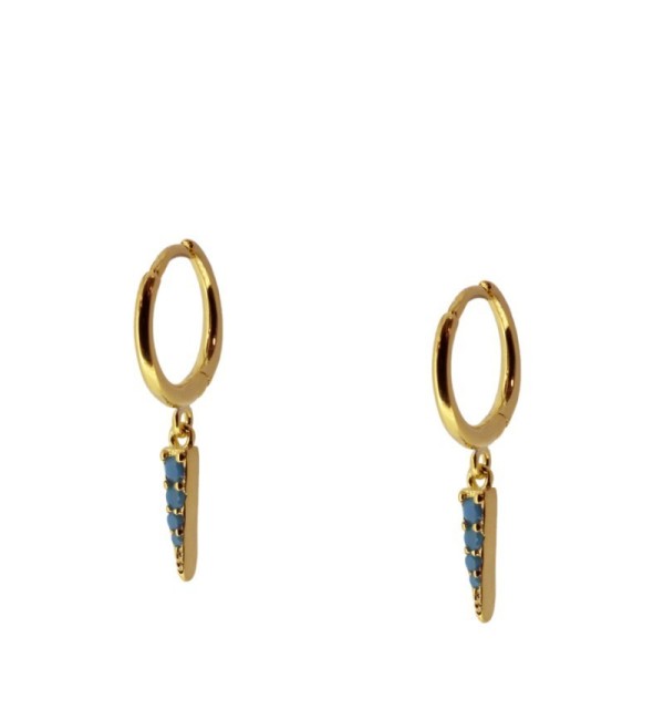 PENDIENTES BLUEBELLE GOLD | Bymarta.es
