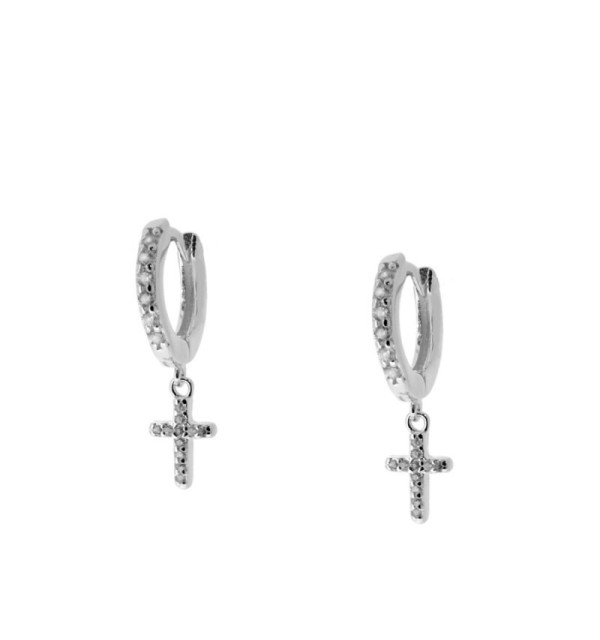 EARRING GOSPEL SILVER | Bymarta.es