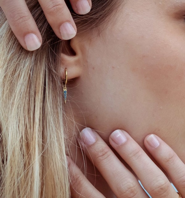 EARRING BLUEBELLE GOLD | Bymarta.es