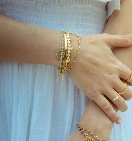 BRACELET MESENE GOLD | Bymarta.es
